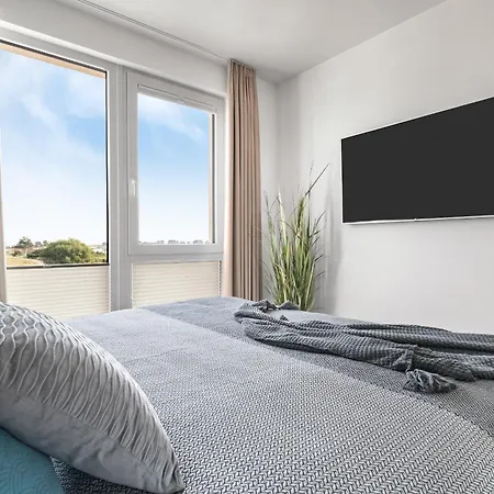 Lejlighed Beachwavethree- 2og, Barrierearm, Meerblick, Balkon, Kamin, Sauna Olpenæs